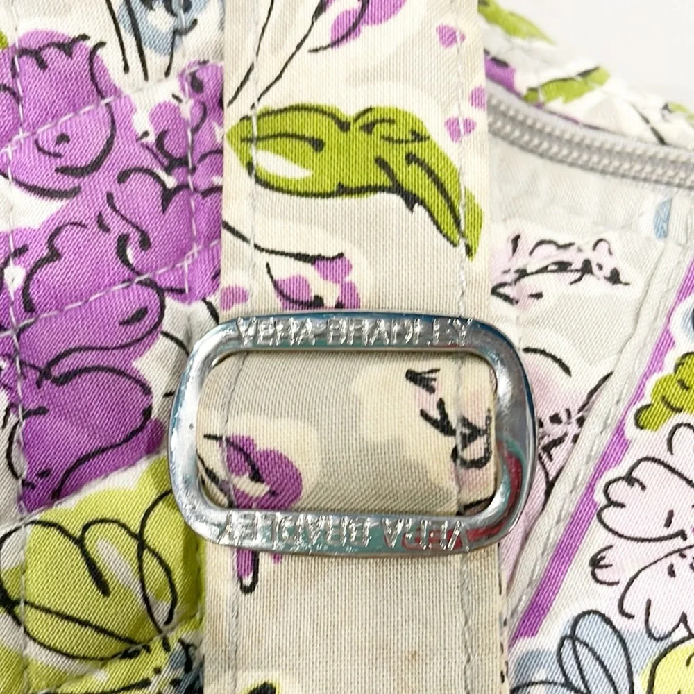 Vera Bradley RARE Watercolor Floral Crossbody Bag + Wallet Fabric zipper closure